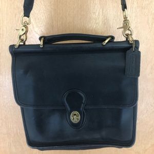 Vintage Coach Willis Black CrossBody Bag